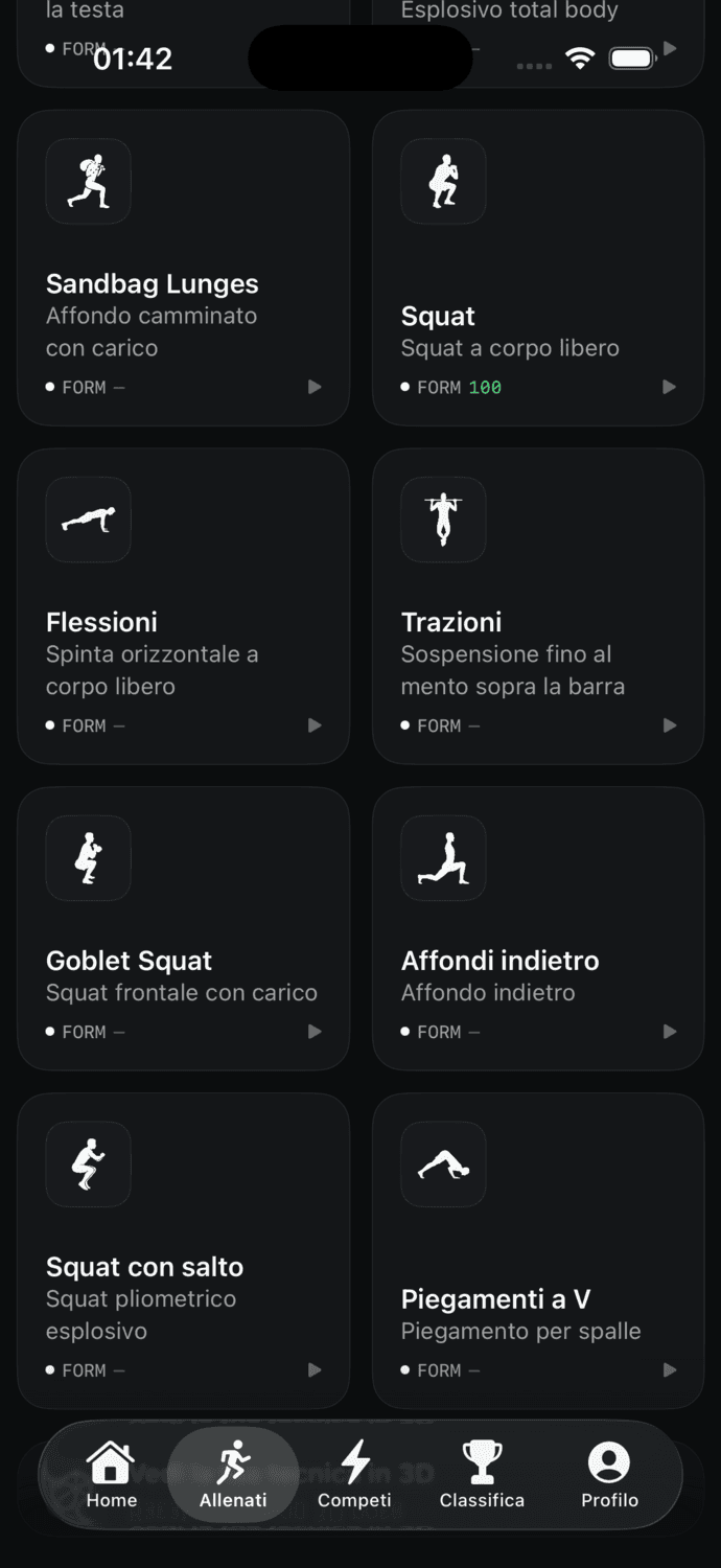 Strikt — trackable movements